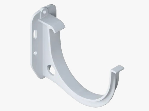 Водосток Альта-Профиль ПВХ – Кронштейн желоба водосточный (белый) купить в Воронеже