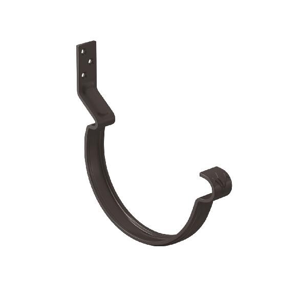 Водосток Aquasistem, система 125x90 - Крюк крепления желоба короткий RR 32 Тёмно Коричневый купить в Воронеже