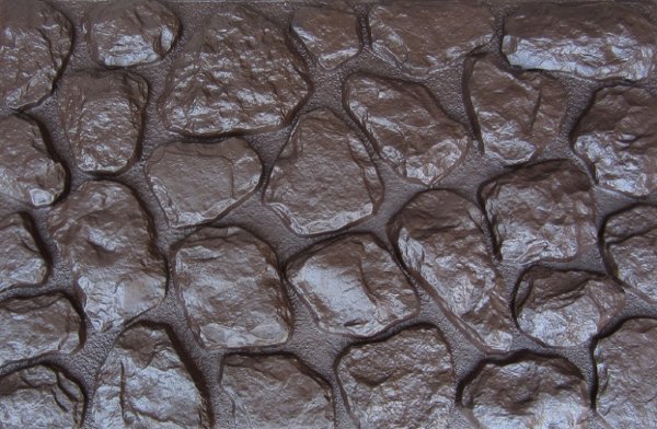 Фасадная панель Аэлит Камень мелкий Коричневый купить в Воронеже