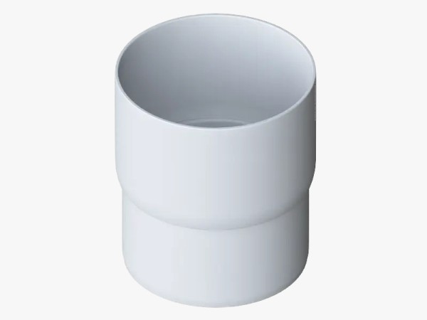 Водосток Альта-Профиль ПВХ – Муфта трубы водосточная (белый) купить в Воронеже