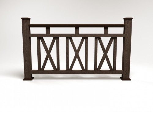 Ограждение из ДПК FG3 венге купить в Воронеже