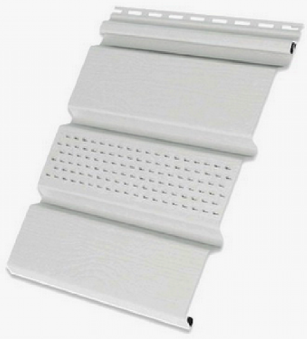 Софит с центральной перфорацией, белый купить в Воронеже
