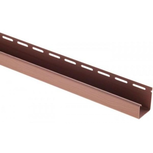 J-профиль Люкс Крашенный, T-15, ВН, Красно-коричневый купить в Воронеже