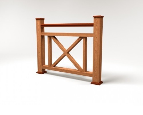 Ограждение из ДПК FG2 терракот купить в Воронеже