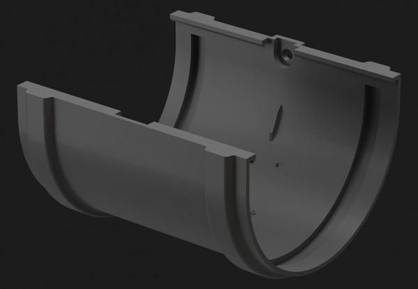 Соединитель желоба Docke Premium ПВХ - Графит купить в Воронеже