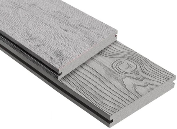 Террасная доска ДПК Outdoor 3D полнотелая STORM/OCEAN GREY серая микс купить в Воронеже