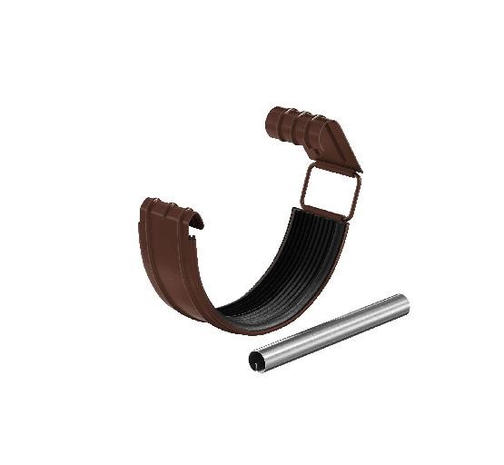 Водосток Aquasistem, система 150/100 - Соединитель желоба с резиновым уплотнителем RAL 8017 Коричневый купить в Воронеже