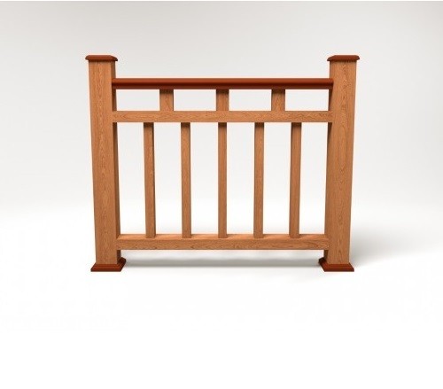 Ограждение из ДПК FG1 терракот купить в Воронеже