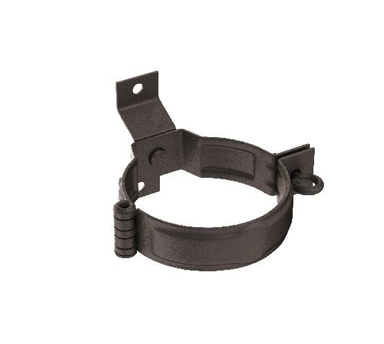 Водосток Aquasistem, Система 150/100 - Декоративный хомут трубы под дерево с комплектом крепления RR 32 Тёмно-коричневый matt купить в Воронеже