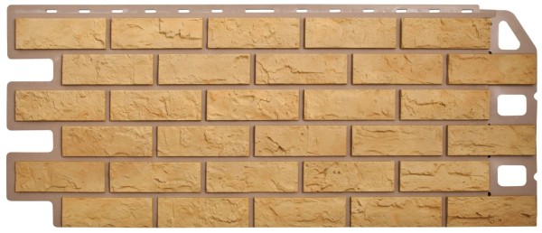 Фасадная панель Цокольный сайдинг Альта-профиль - коллекция "кирпич", кирпич желтый купить в Воронеже