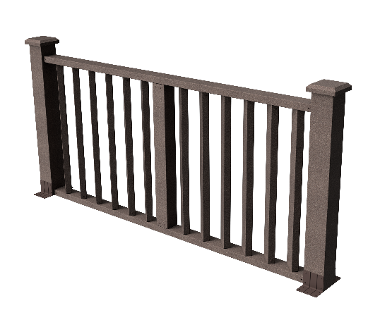 Ограждения декоративное ДПК GRINDERDECO Бруклин венге купить в Воронеже