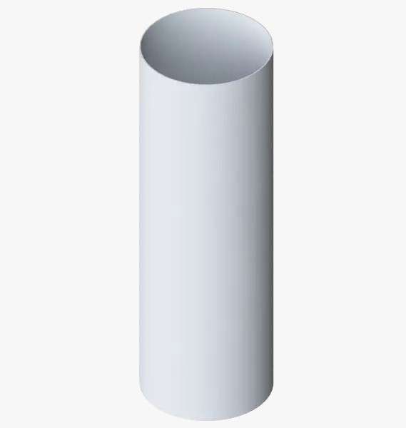 Водосток Альта-Профиль ПВХ – Труба водосточная 4м (белый) купить в Воронеже