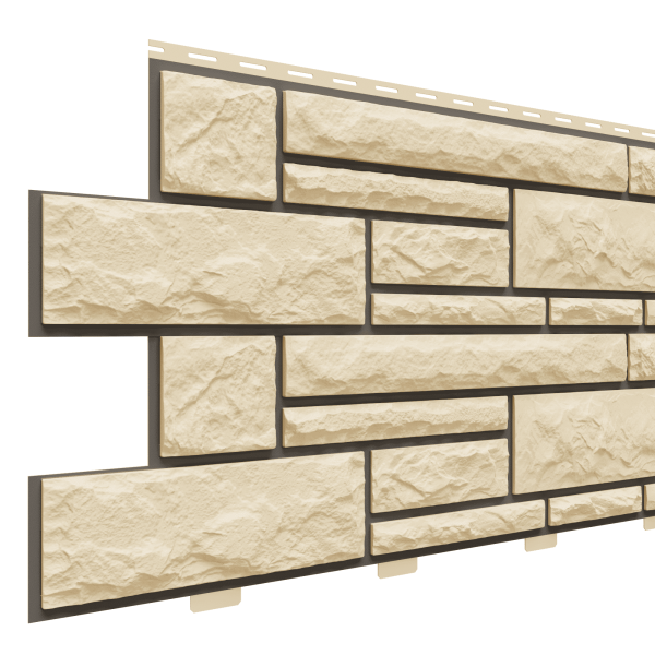 Фасадная панель Доломит, Брусчатка Доломит Шампань (2м) купить в Воронеже