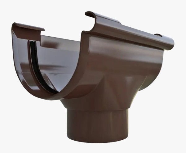 Водосток Альта-Профиль ПВХ – Воронка водосточная (коричневый) купить в Воронеже