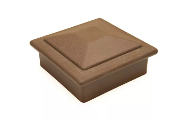 Крышка верхняя ПВХ для столба Deckart 125х125 Шоколад купить в Воронеже