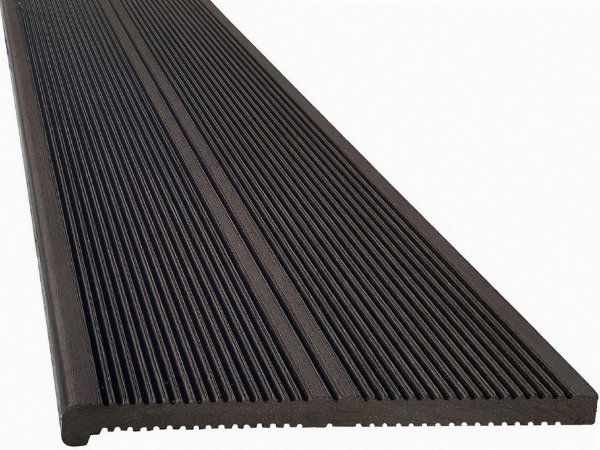 Ступени из ДПК Deckron полнотелая Венге купить в Воронеже