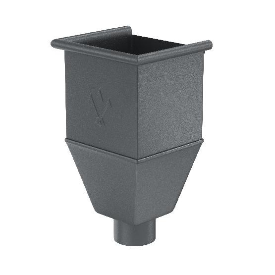 Водосток Aquasistem, Система 125/90 - Воронка_водосборная удлиненая RR 23 Маренго matt купить в Воронеже