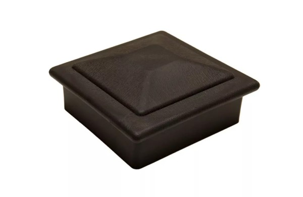 Крышка верхняя фигурная ПВХ для столба Deckart 100х100 Графит купить в Воронеже