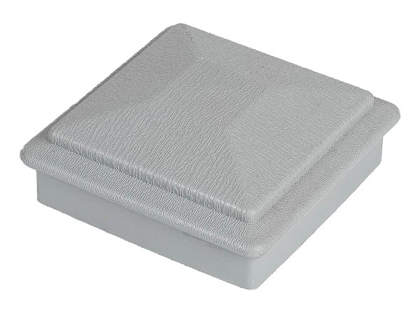 Крышка верхняя фигурная ПВХ для столба Deckart 100х100 Серый купить в Воронеже