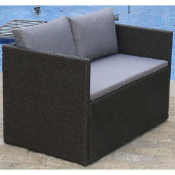 Диван-Трансформер AFINA плетеный из иск. ротанга S330A-W63 Brown