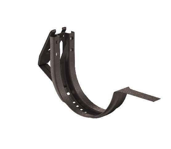 Водосток Aquasistem, Система 150/100 - Крюк крепления желоба короткий регулируемый RR 32 Тёмно-коричневый matt купить в Воронеже