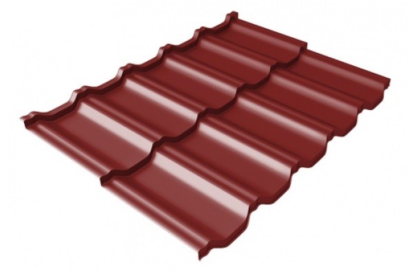 Металлочерепица модульная Квинта Uno Grand Line c 3D резом 0,45 PE RAL 3011 коричнево-красный купить в Воронеже