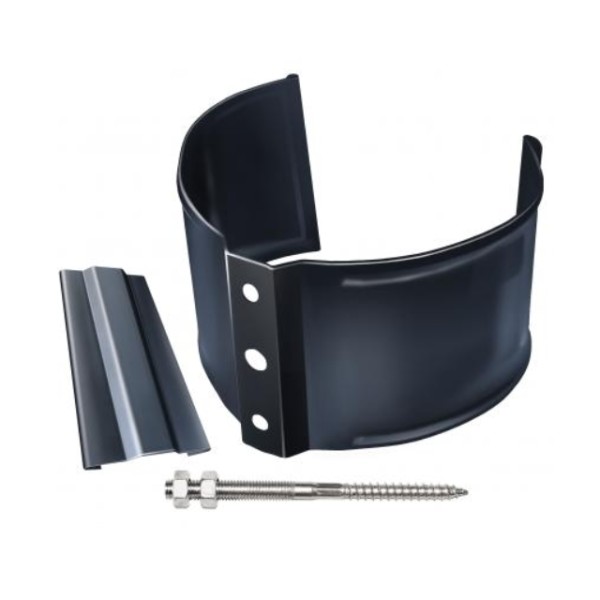 Водосток Grand Line 150x100 – Хомут трубы (на камень) RAL 7024 купить в Воронеже