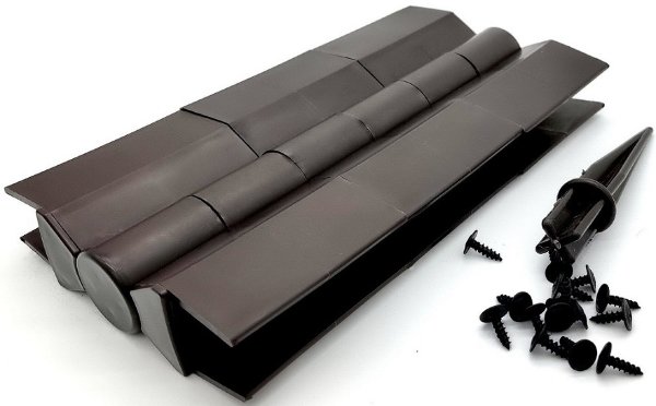 Угловой элемент поворотный, пластиковый от 60° до 300° для доски 225х30 мм из ДПК Чёрный Holzhof купить в Воронеже