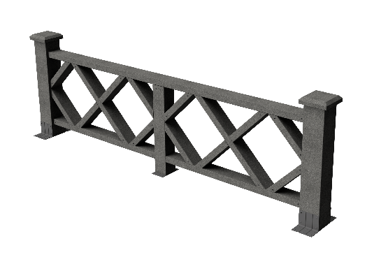 Ограждения декоративное ДПК GRINDERDECO Миллениум серый базальт купить в Воронеже