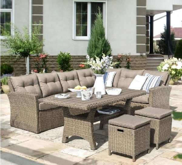 Комплект мебели AFINA плетеной из иск. ротанга AFM-307B Beige купить в Воронеже