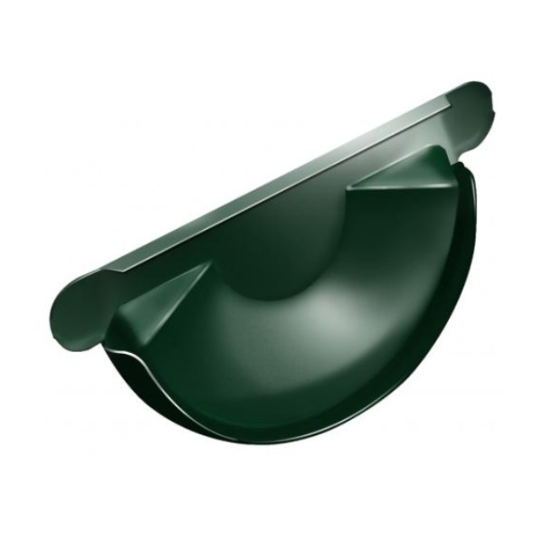 Водосток Grand Line 125x90 – Заглушка желоба RAL 6005 купить в Воронеже