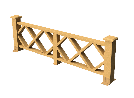 Ограждения декоративное ДПК GRINDERDECO Миллениум песчаник купить в Воронеже