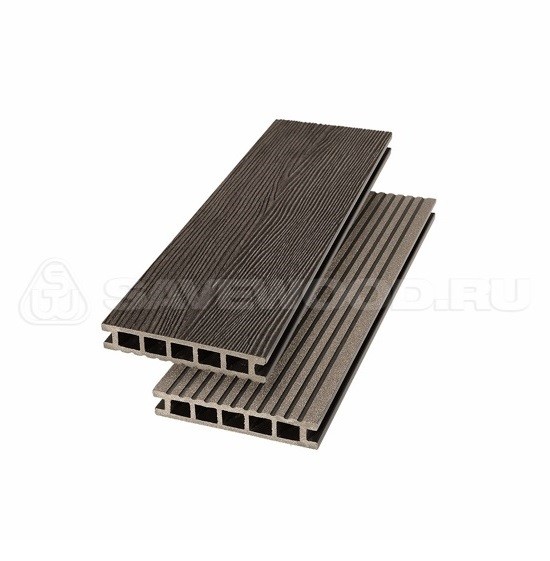 Террасная доска из ДПК SW Ornus радиальный распил темно-коричневый купить в Воронеже