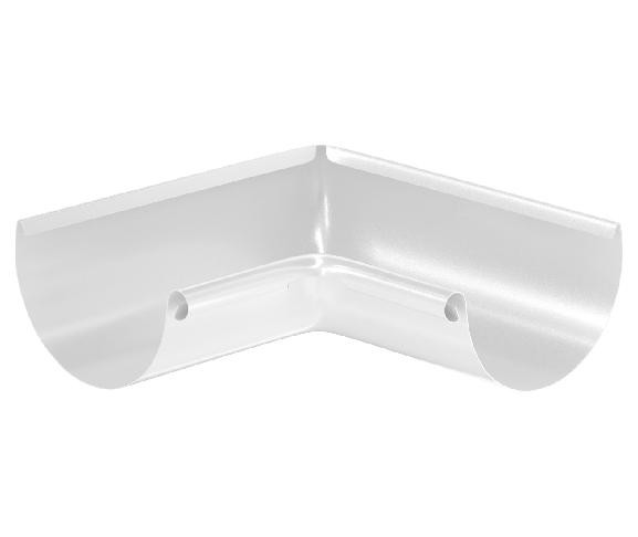 Водосток Aquasistem, система 150x100 - Угол желоба, внутренний 90° RR 20 Мраморно-белый купить в Воронеже