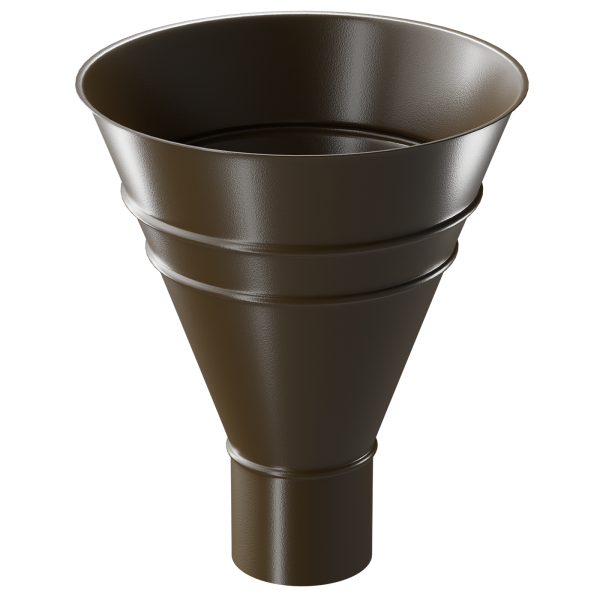 Воронка водосборная Döcke STAL PREMIUM, Каштан купить в Воронеже