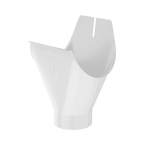 Водосток Aquasistem, система 125x90 - Воронка желоба RAL 9003 Белый купить в Воронеже