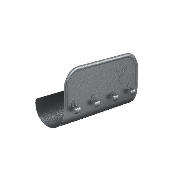 Водосток Aquasistem, Система 125/90 - Ограничитель перелива прямой RR 23 Маренго matt купить в Воронеже