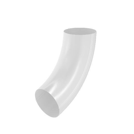 Водосток Aquasistem, система 125x90 - Колено трубы RAL 9003 Белый купить в Воронеже