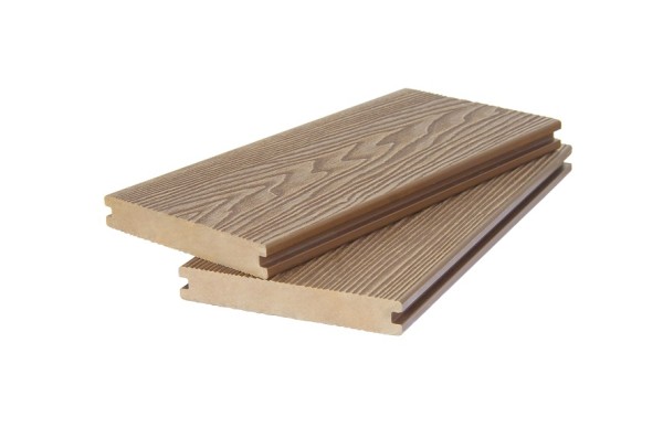 Доска террасная 3D фактура дерева POLIVAN GROUP двухсторонняя полнотелая SINGARAJA песочный купить в Воронеже