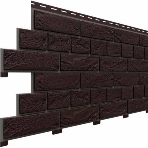 Фасадная панель Доломит Кирпич Славянка Коричневый  купить в Воронеже