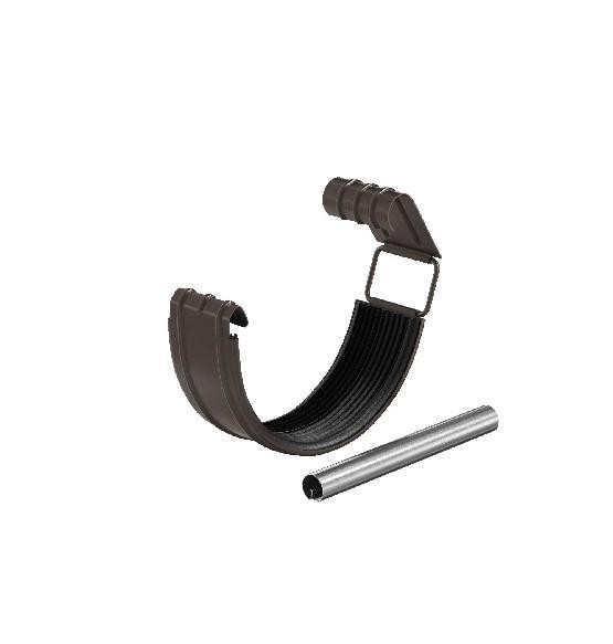 Водосток Aquasistem, система 125x90 - Соединитель желоба с резиновым уплотнителем RR 32 Тёмно Коричневый купить в Воронеже