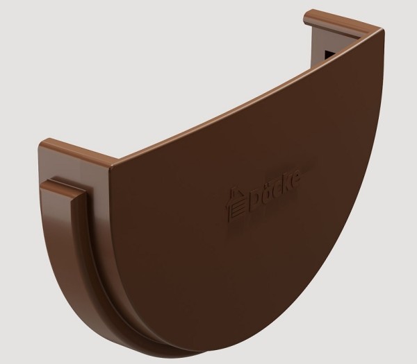 Заглушка желоба ПВХ Docke STANDART Светло-коричневый купить в Воронеже