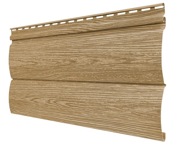 Виниловый сайдинг tecos, серия lux - оцилиндрованный брус двойной, - ангарская сосна купить в Воронеже