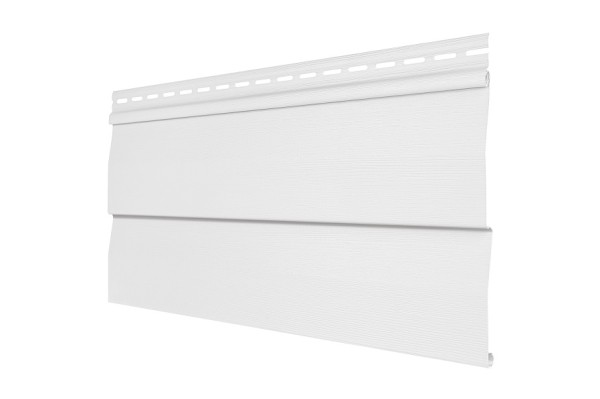 Виниловый сайдинг Tecos - корабельный брус, белый купить в Воронеже