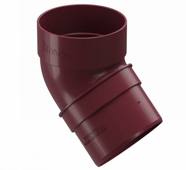 Колено 45˚ПВХ Docke STANDART красный купить в Воронеже