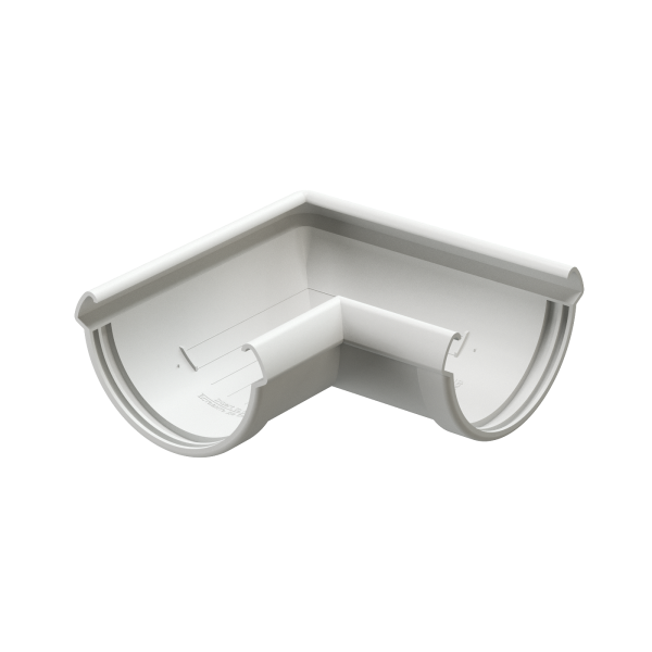 Угол желоба 90° Docke Lux ПВХ Пломбир купить в Воронеже