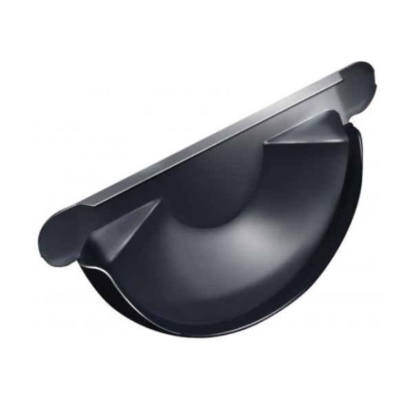 Водосток Grand Line 150x100 – Заглушка желоба RAL 7024 купить в Воронеже