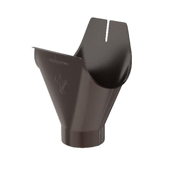 Водосток Aquasistem, система 125x90 - Воронка желоба RR 32 Тёмно-Коричневый купить в Воронеже