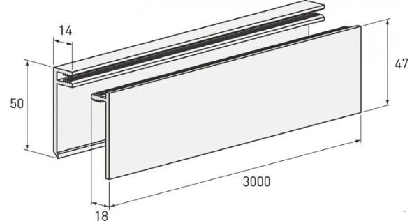 Планка финишная белая купить в Воронеже