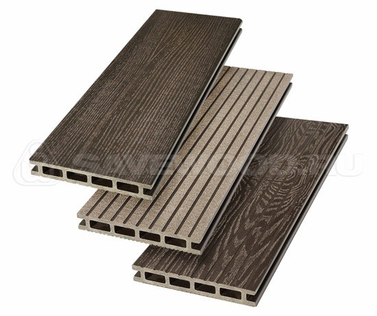 Террасная доска из ДПК SW Carpinus (R) — двухсторонняя темно-коричневый купить в Воронеже